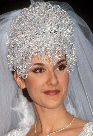 headpiece celine dion wedding dress